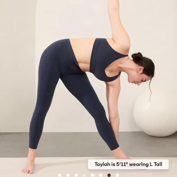 Athleta Salutation Stash Leggings, Navy - Women’s Size L - Picture 5 of 15